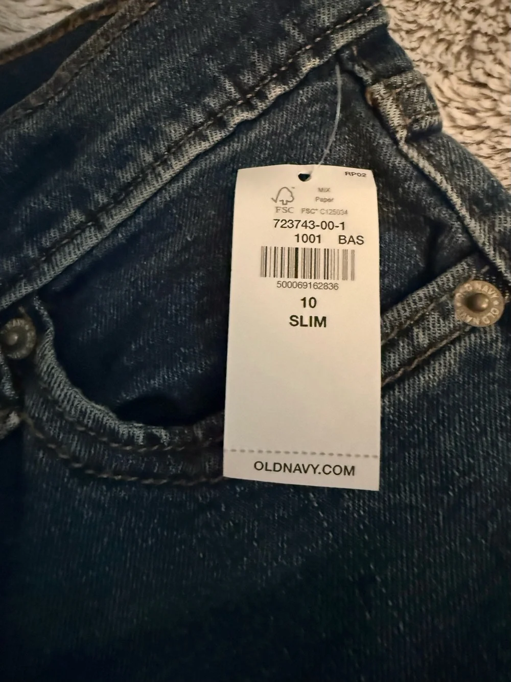 Old Navy Skinny built in flex Kids jeans 10 slim
